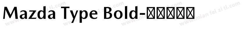 Mazda Type Bold字体转换